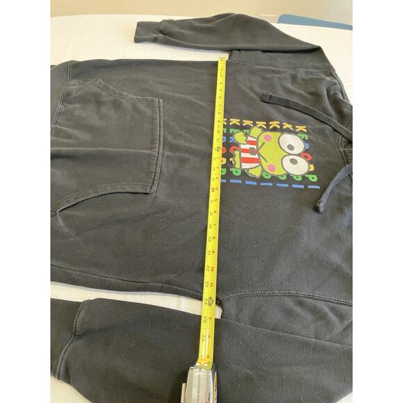 Keroppi Hoodie THICK Sweatshirt Fuzzy Lined Hood Unisex Size XL - Picture 6 of 11